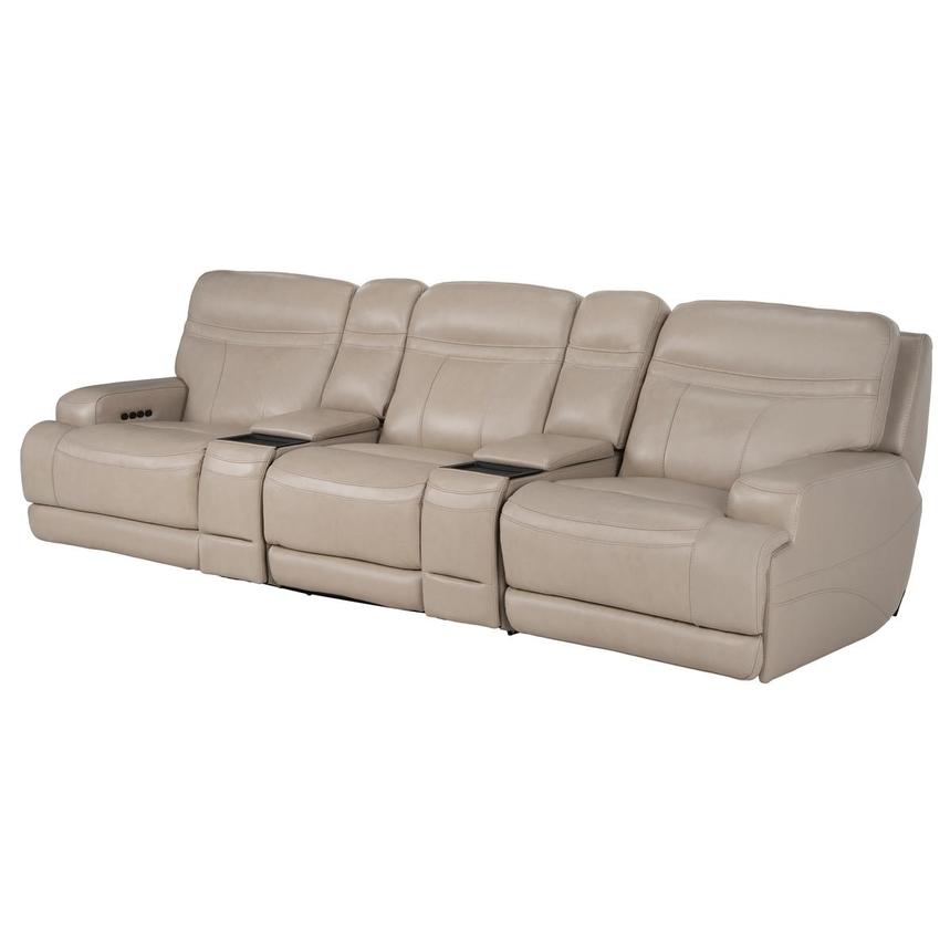 Scottsdale Home Theater Leather Seating with 5PCS/2PWR  alternate image, 3 of 13 images.