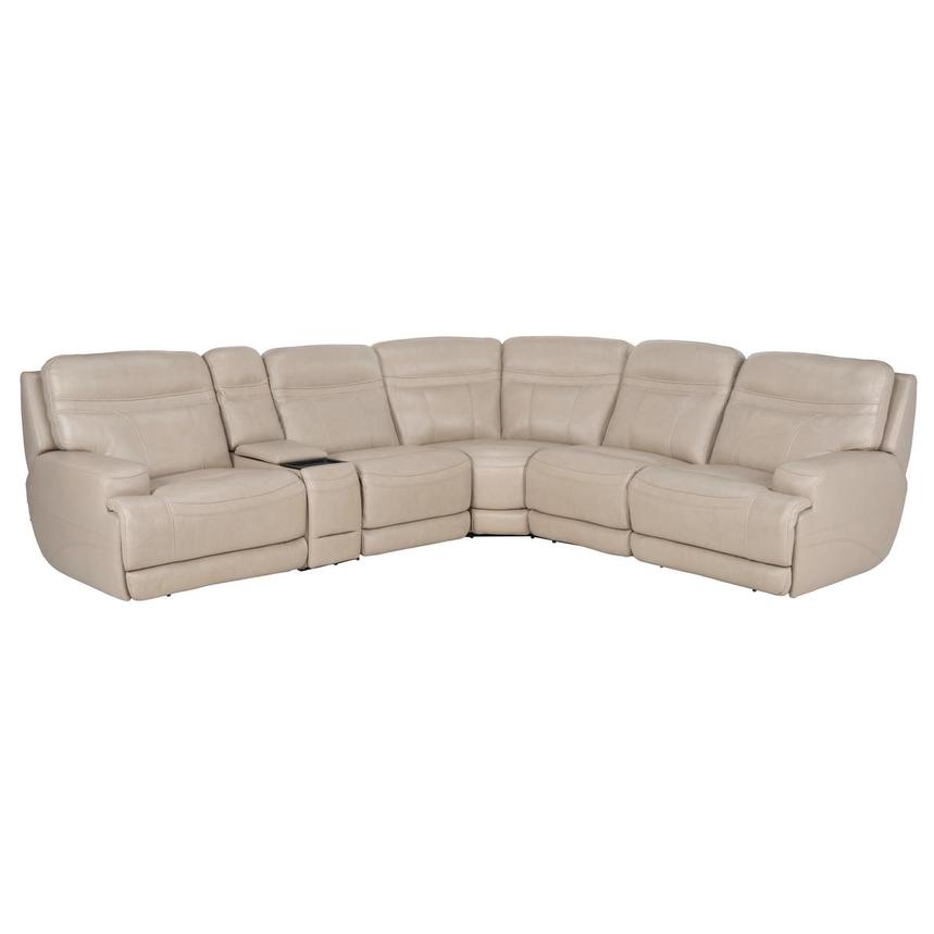 Scottsdale Leather Power Reclining Sectional with 6PCS/3PWR  main image, 1 of 15 images.
