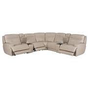 Scottsdale Leather Power Reclining Sectional with 7PCS/3PWR  alternate image, 2 of 15 images.