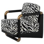 Zebra Accent Chair  main image, 1 of 8 images.