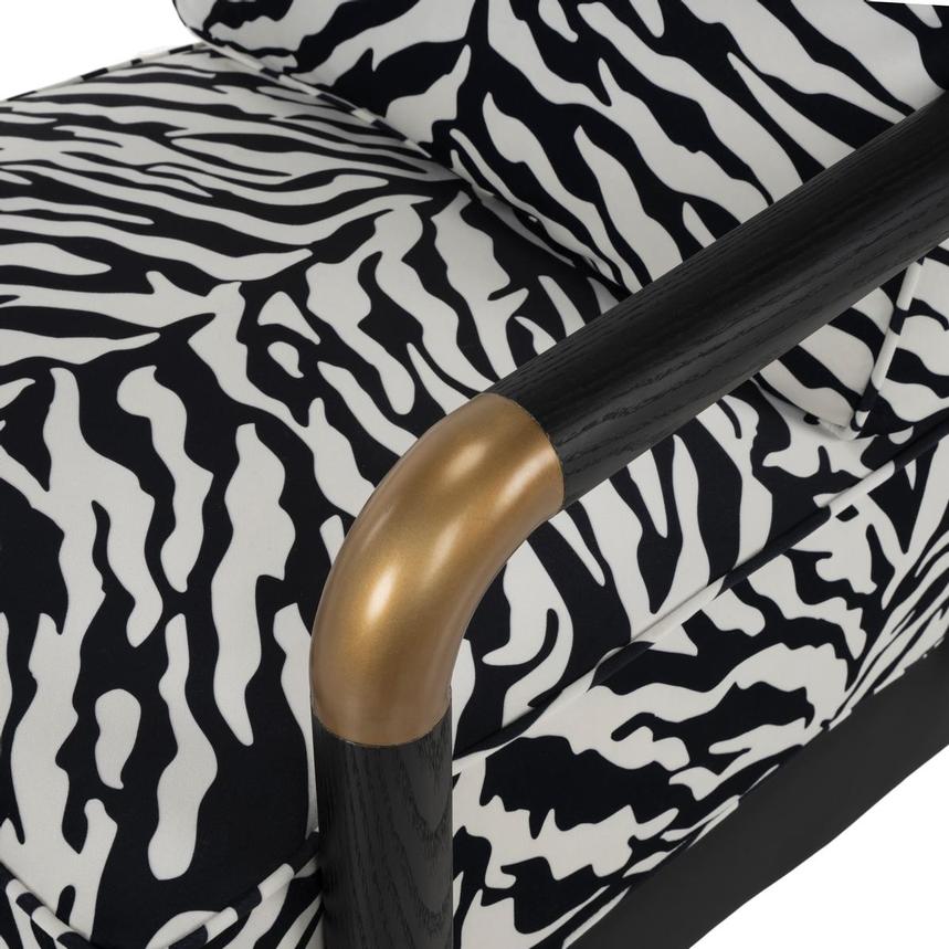 Zebra Accent Chair  alternate image, 6 of 8 images.