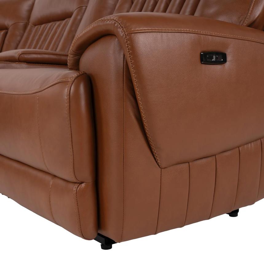 Devin Tan Home Theater Leather Seating with 5PCS/2PWR  alternate image, 8 of 10 images.