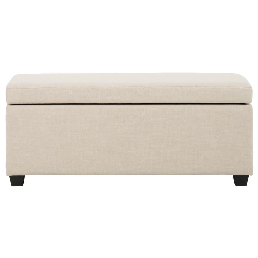 Beige Palace Storage Bench w/ 2 Ottomans  main image, 1 of 7 images.