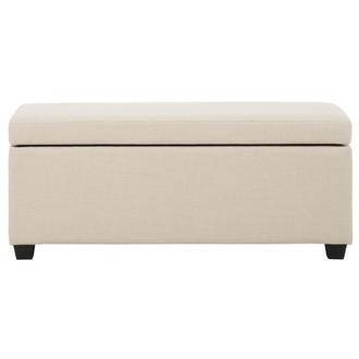 Beige Palace Storage Bench w/ 2 Ottomans