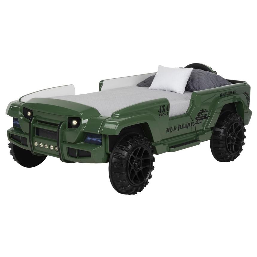 OFF-Road Green Twin Car Bed  main image, 1 of 10 images.