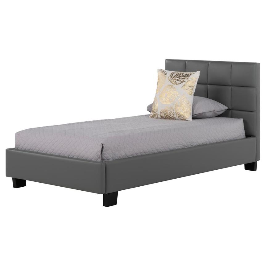 Raven Gray Twin Storage Bed  main image, 1 of 8 images.