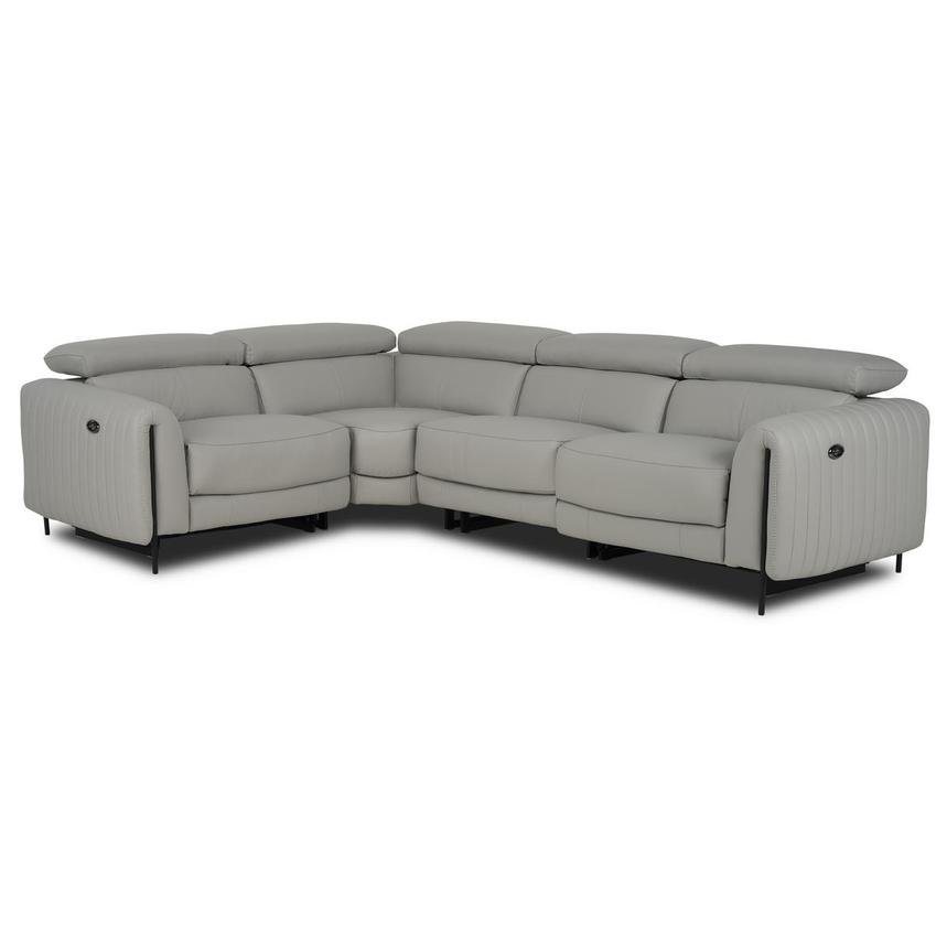Marcelo 2.0 Leather Power Reclining Sectional with 4PCS/2PWR main image, 1 of 9 images.