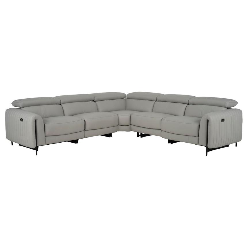 Marcelo Leather Power Reclining Sectional with 5PCS/2PWR  main image, 1 of 9 images.