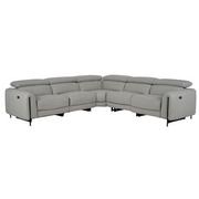 Marcelo Leather Power Reclining Sectional with 5PCS/2PWR  main image, 1 of 9 images.