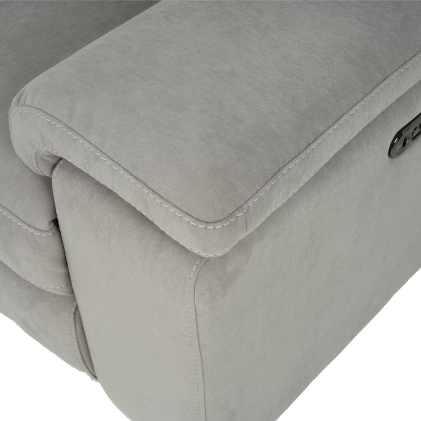 Karly Light Gray Power Reclining Sectional with 5PCS/3PWR alternate image, 6 of 8 images.
