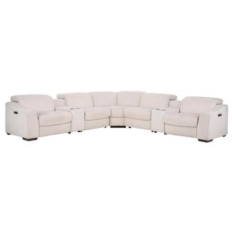 Jameson Cream Power Reclining Sectional with 7PCS/3PWR