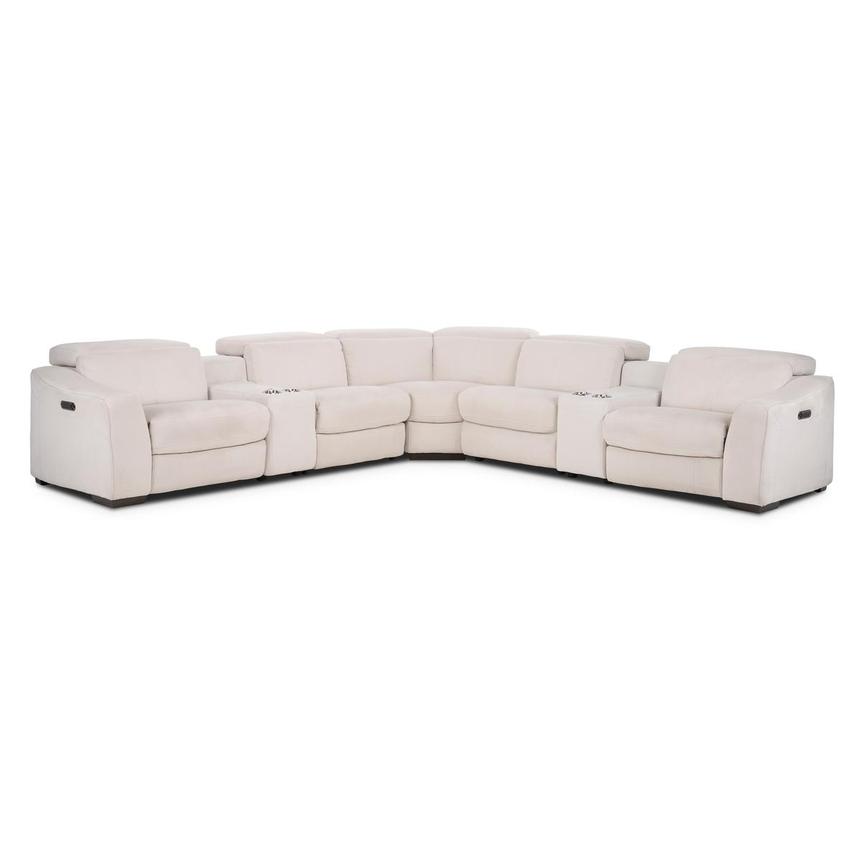 Jameson Cream Power Reclining Sectional with 7PCS/3PWR main image, 1 of 10 images.