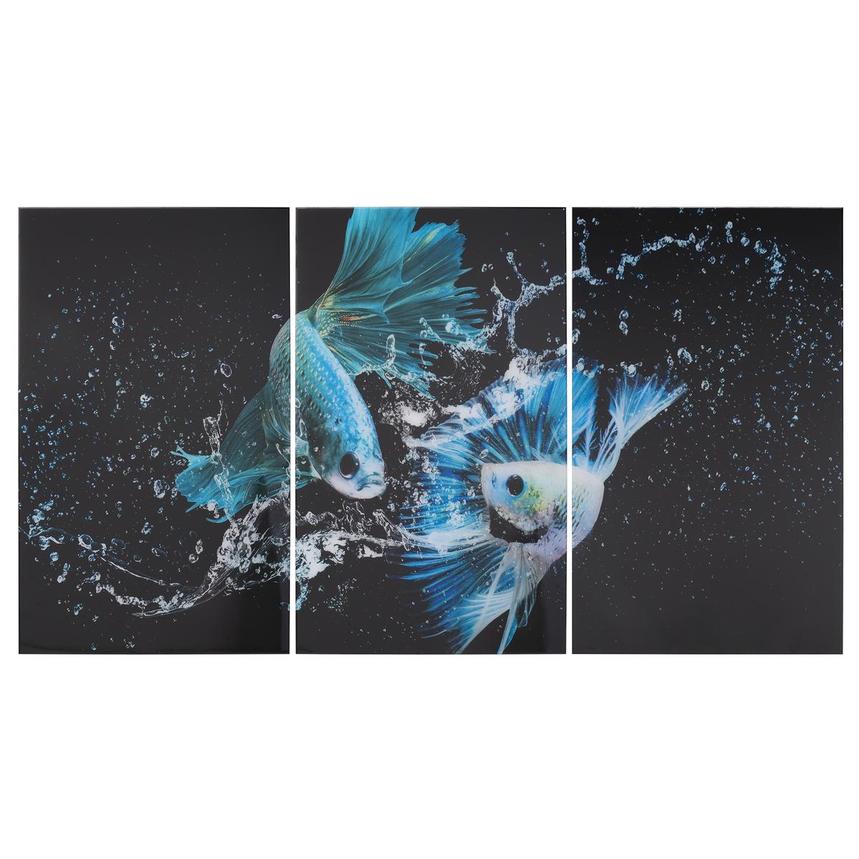 Betta Fish Set of 3 Acrylic Wall Art  main image, 1 of 3 images.