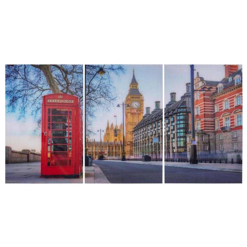 London Set of 3 Acrylic Wall Art  main image, 1 of 2 images.