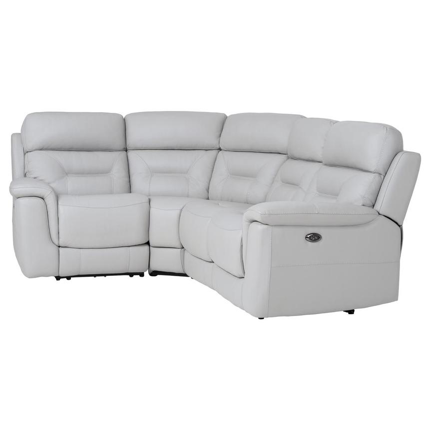 Palmer Leather Power Reclining Sectional with 4PCS/2PWR  alternate image, 3 of 7 images.