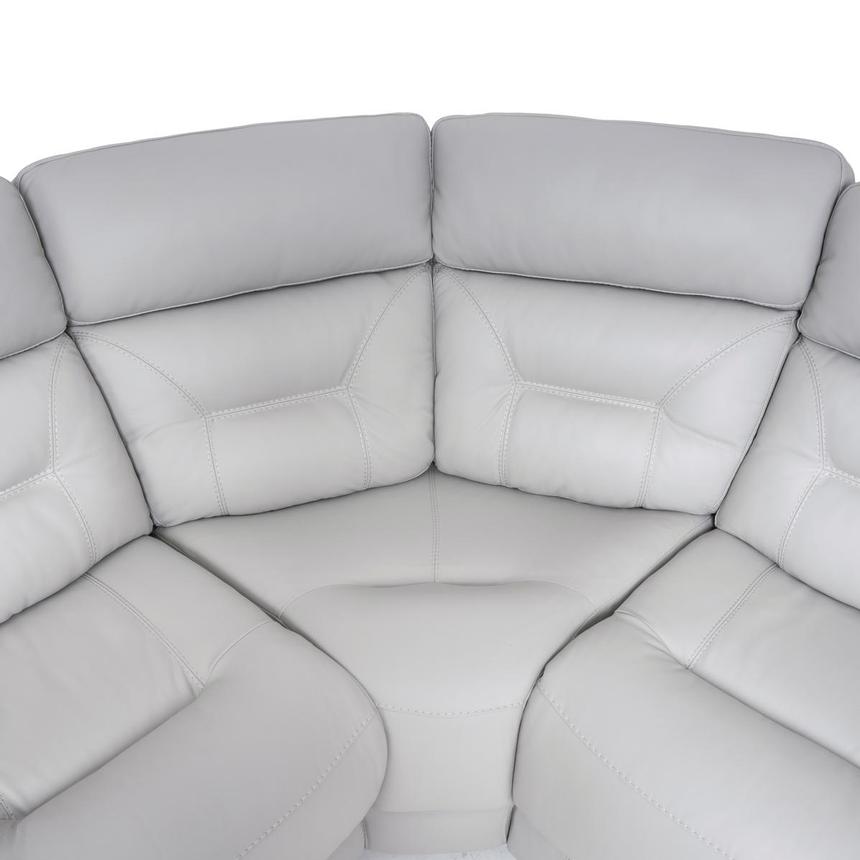 Palmer Leather Power Reclining Sectional with 4PCS/2PWR alternate image, 4 of 7 images.