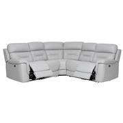 Palmer Leather Power Reclining Sectional with 5PCS/2PWR  alternate image, 2 of 7 images.
