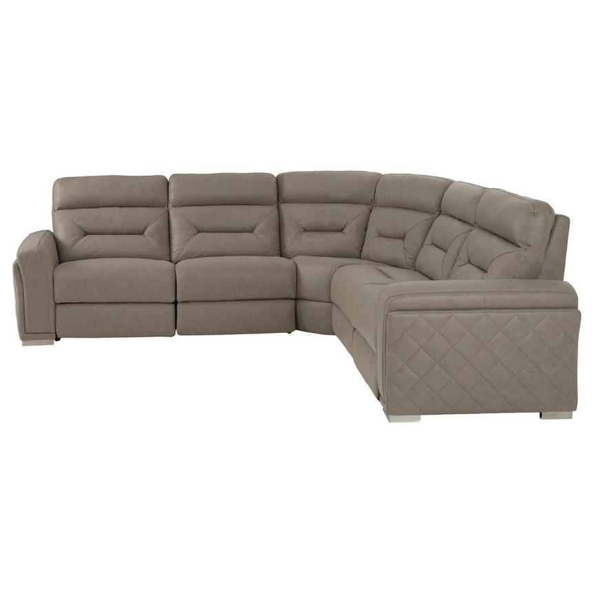Kim Taupe Power Reclining Sectional with 5PCS/2PWR  alternate image, 3 of 7 images.