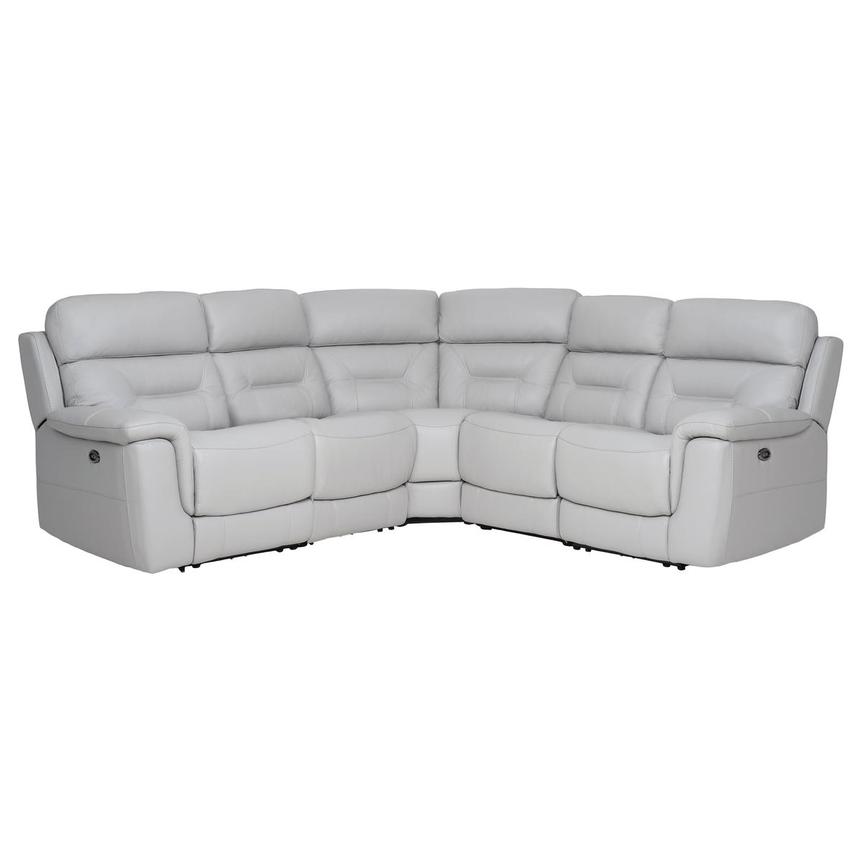 Palmer Leather Power Reclining Sectional with 5PCS/3PWR main image, 1 of 7 images.