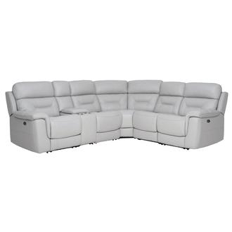 Palmer Leather Power Reclining Sectional with 6PCS/3PWR