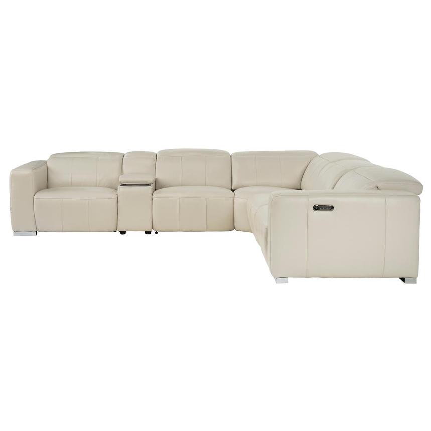 Samar Leather Power Reclining Sectional with 6PCS/2PWR alternate image, 3 of 12 images.