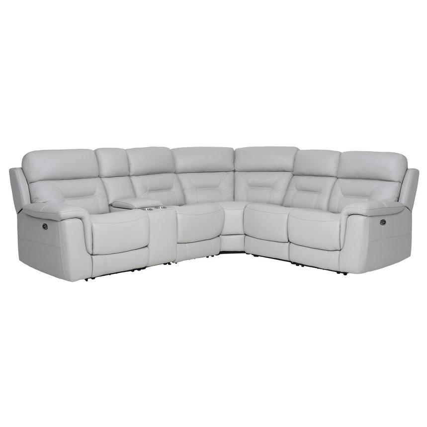 Palmer Leather Power Reclining Sectional with 6PCS/3PWR main image, 1 of 10 images.