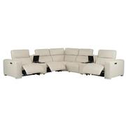 Samar Leather Power Reclining Sectional with 7PCS/3PWR  alternate image, 3 of 13 images.