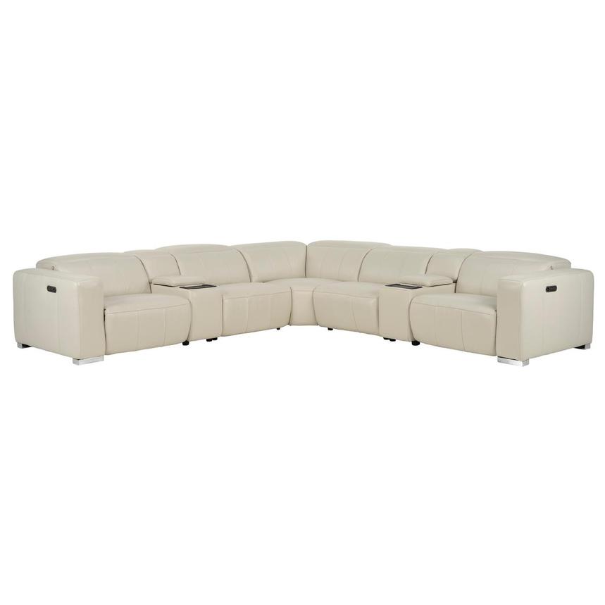 Samar Leather Power Reclining Sectional with 7PCS/3PWR main image, 1 of 13 images.