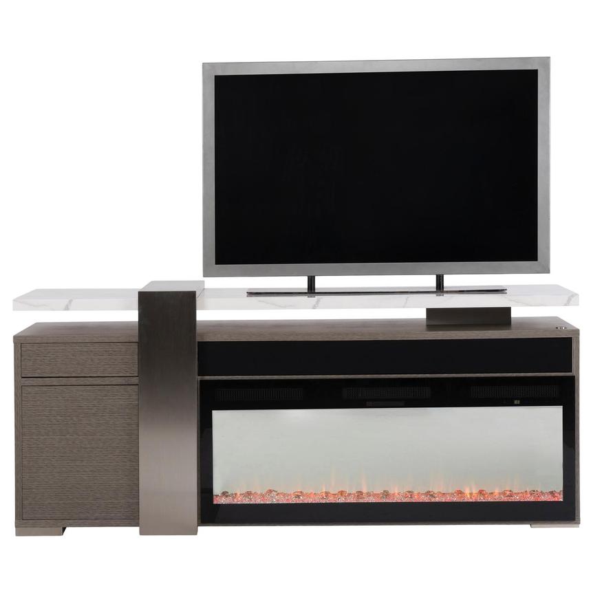 Totem Gray/Marble Electric Fireplace  main image, 1 of 15 images.