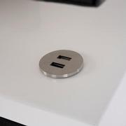 Totem White/Black Electric Fireplace  alternate image, 10 of 15 images.