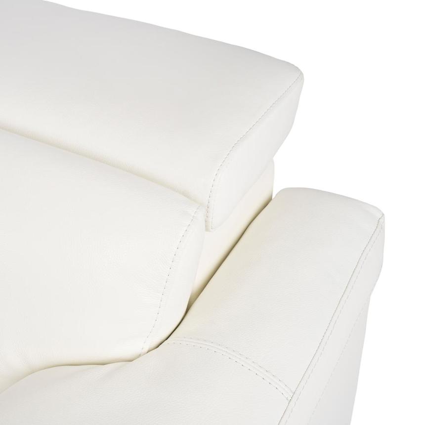 Charlie White Leather Power Reclining Sectional with 7PCS/3PWR alternate image, 9 of 12 images.