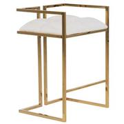 Dixie White/Gold Counter Stool  alternate image, 3 of 8 images.