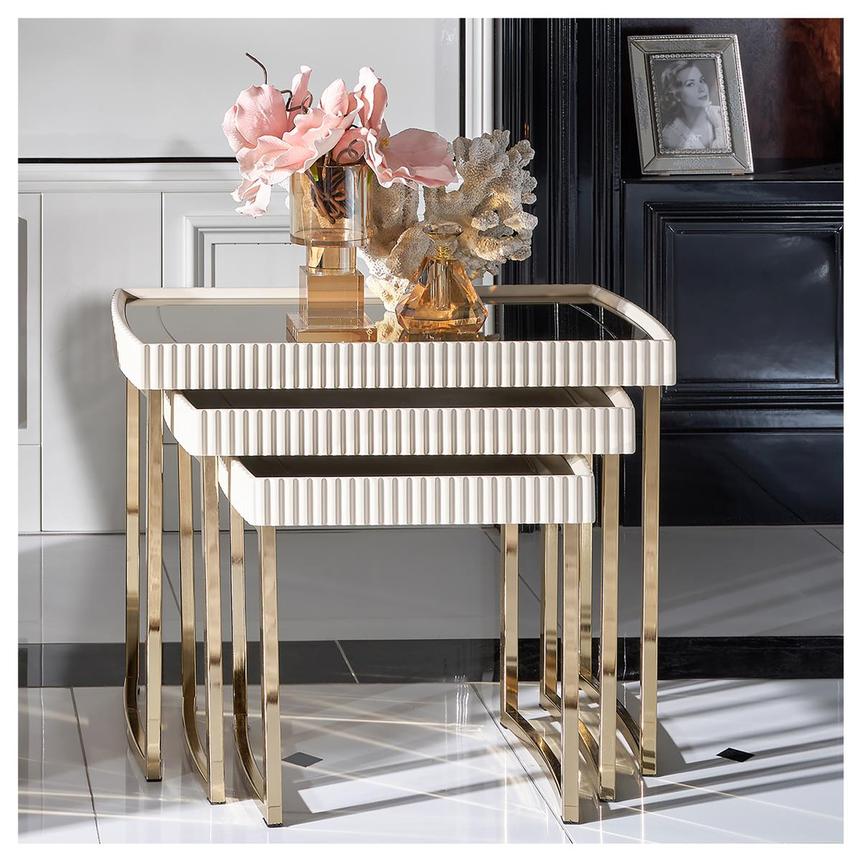 Lainey Cream Nesting Tables Set of 3  alternate image, 3 of 9 images.