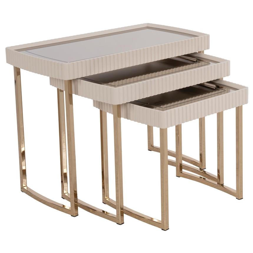 Lainey Cream Nesting Tables Set of 3 alternate image, 4 of 9 images.