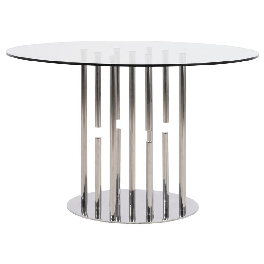 Cascada Silver Round Dining Table  main image, 1 of 6 images.