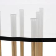 Cascada Gold Round Dining Table  alternate image, 4 of 6 images.