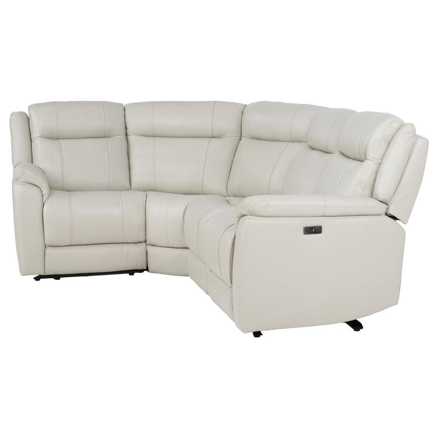 Samuel Leather Power Reclining Sectional with 4PCS/2PWR  alternate image, 3 of 8 images.