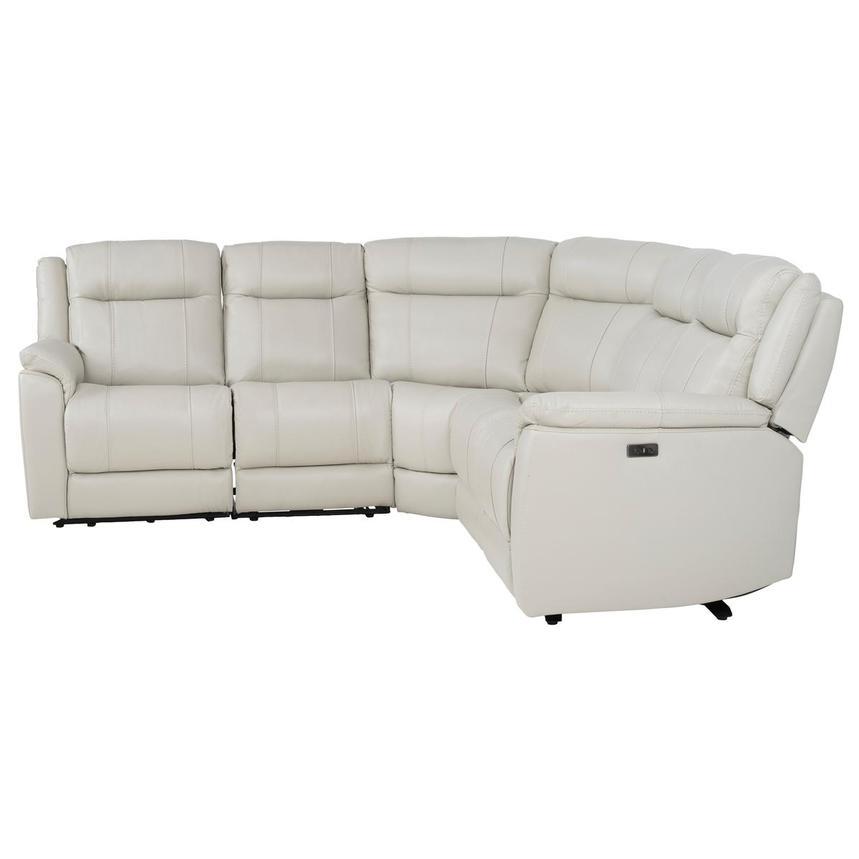 Samuel Leather Power Reclining Sectional with 5PCS/2PWR  alternate image, 3 of 8 images.