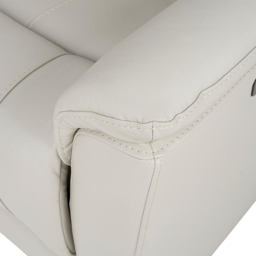 Samuel Light Gray Leather Power Reclining Sectional with 5PCS/3PWR  alternate image, 6 of 8 images.