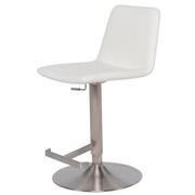 Liam White Adjustable Stool  main image, 1 of 8 images.
