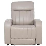 Neptune Gray Leather Power Recliner  alternate image, 4 of 16 images.