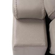 Neptune Gray Leather Power Recliner  alternate image, 14 of 16 images.