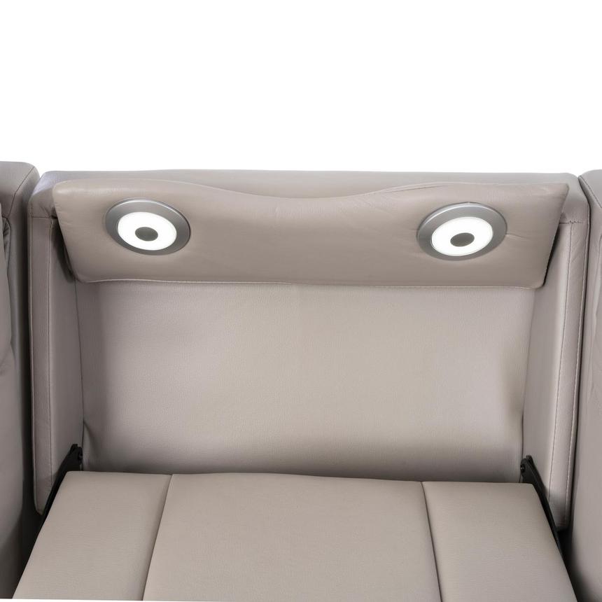 Neptune Gray Leather Power Reclining Sofa  alternate image, 8 of 14 images.