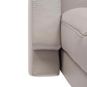 Neptune Gray Leather Power Reclining Sofa w/Console  alternate image, 15 of 17 images.