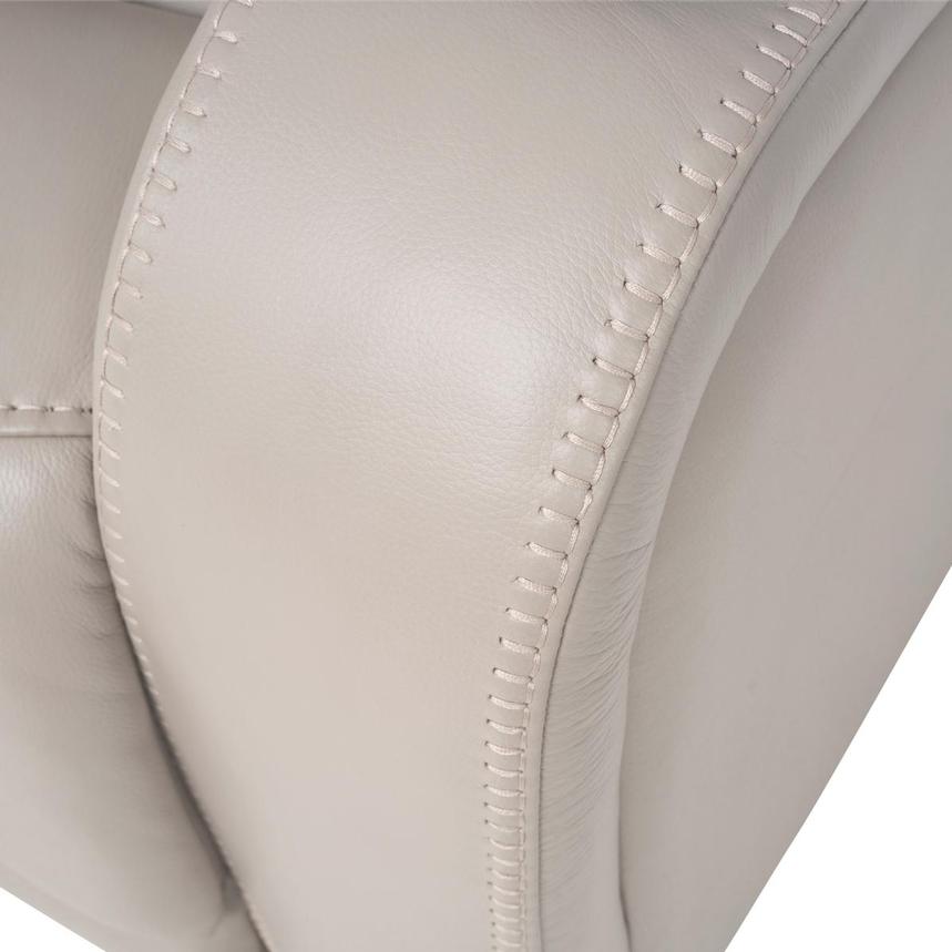 Neptune Gray Leather Power Reclining Sofa w/Console  alternate image, 16 of 17 images.