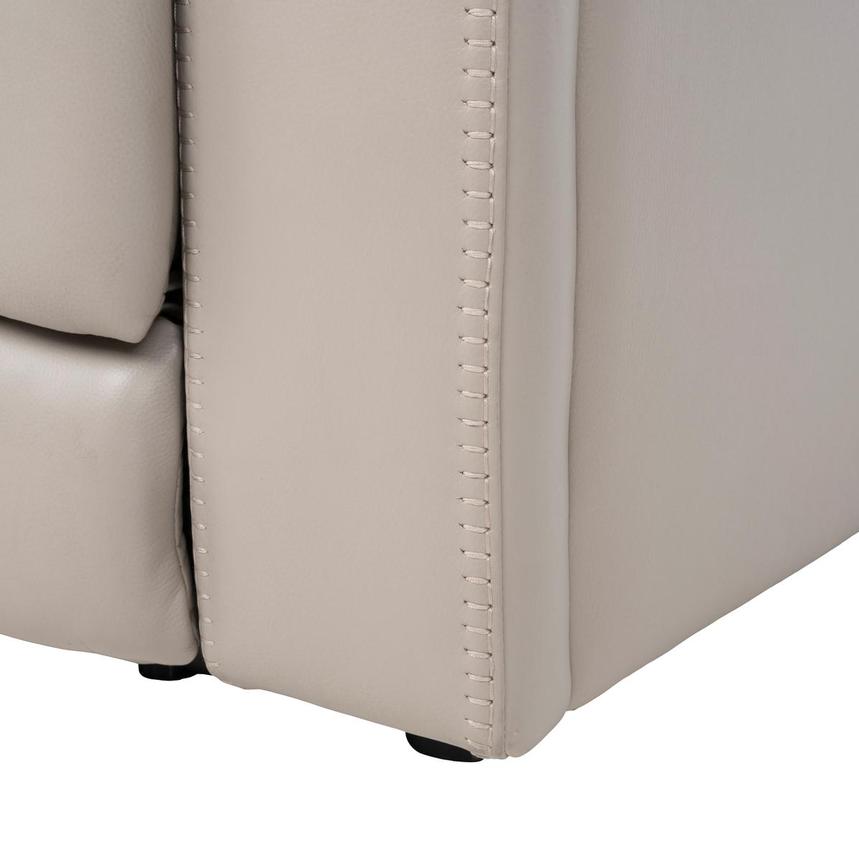 Neptune Gray Leather Power Reclining Sofa w/Console  alternate image, 17 of 17 images.