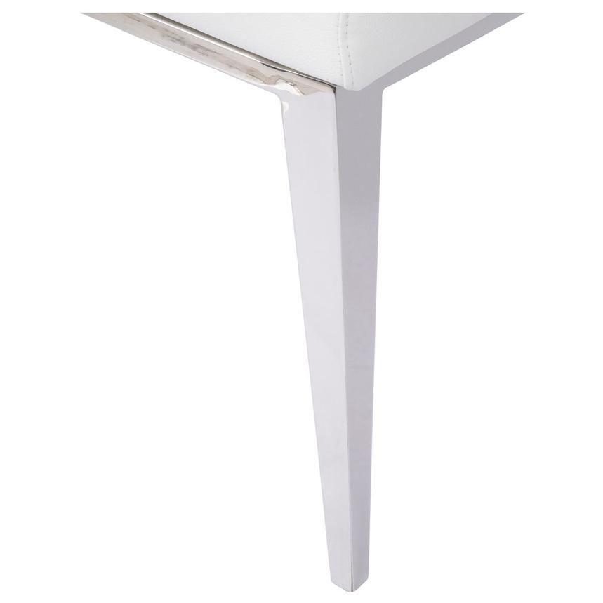 Hyde White Leather Side Chair  alternate image, 8 of 9 images.