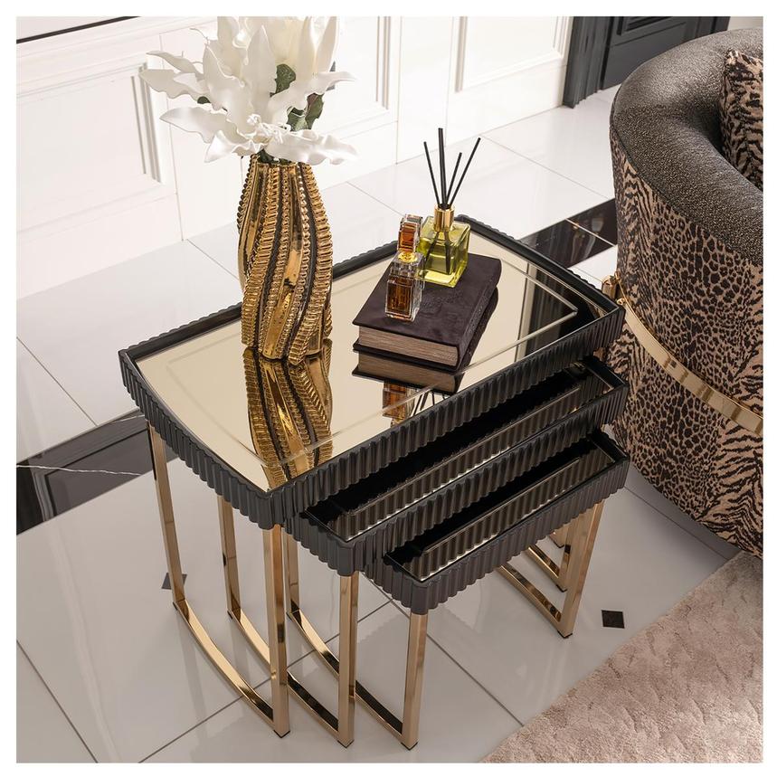 Lainey Black Nesting Tables Set of 3  alternate image, 3 of 10 images.