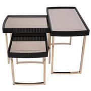 Lainey Black Nesting Tables Set of 3  alternate image, 8 of 10 images.