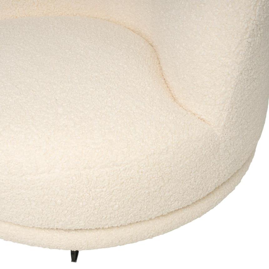 Rhea Cream Swivel Chair  alternate image, 7 of 9 images.